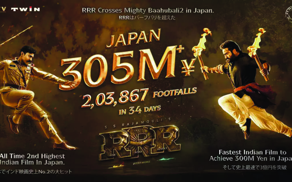 ‘RRR' becomes the fastest Indian film to cross JPY300 mn in Japan