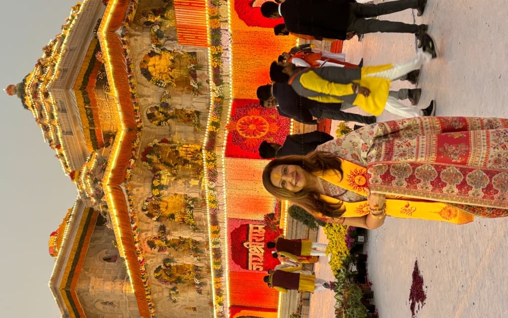 Pran Woman The only woman from UK invited to attend Pran Pratishtha shares her ...