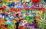 John Lennon's wall in Prague