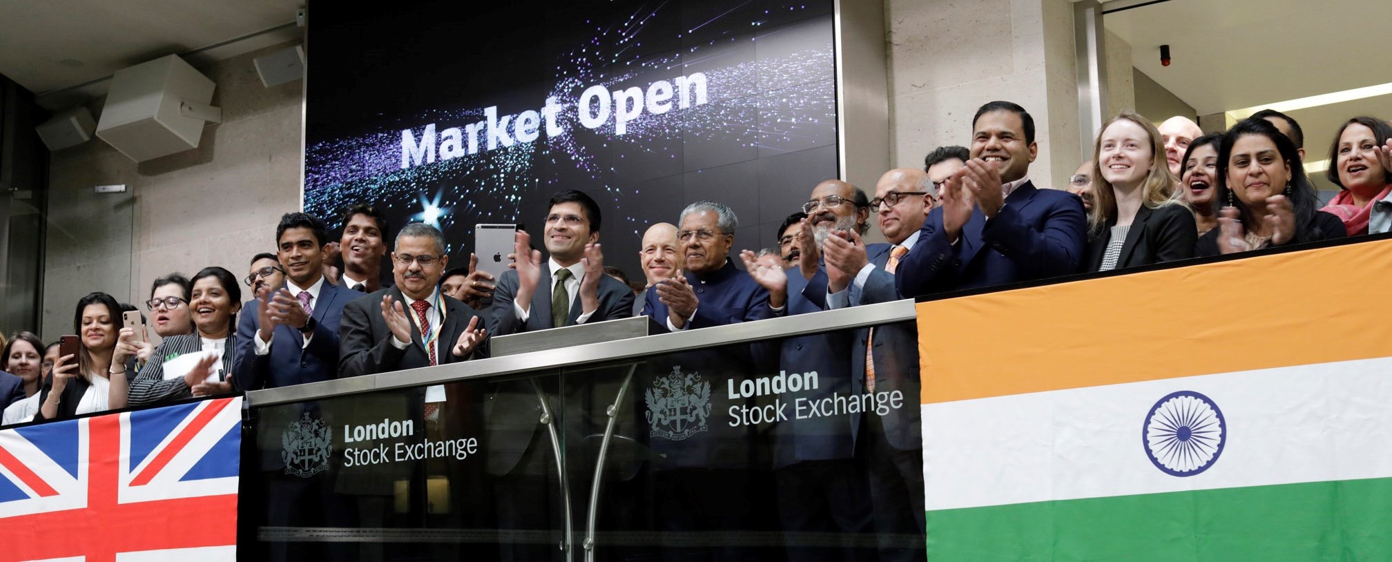 Kerala Chief Minister Opens Trading Floor At The London Stock